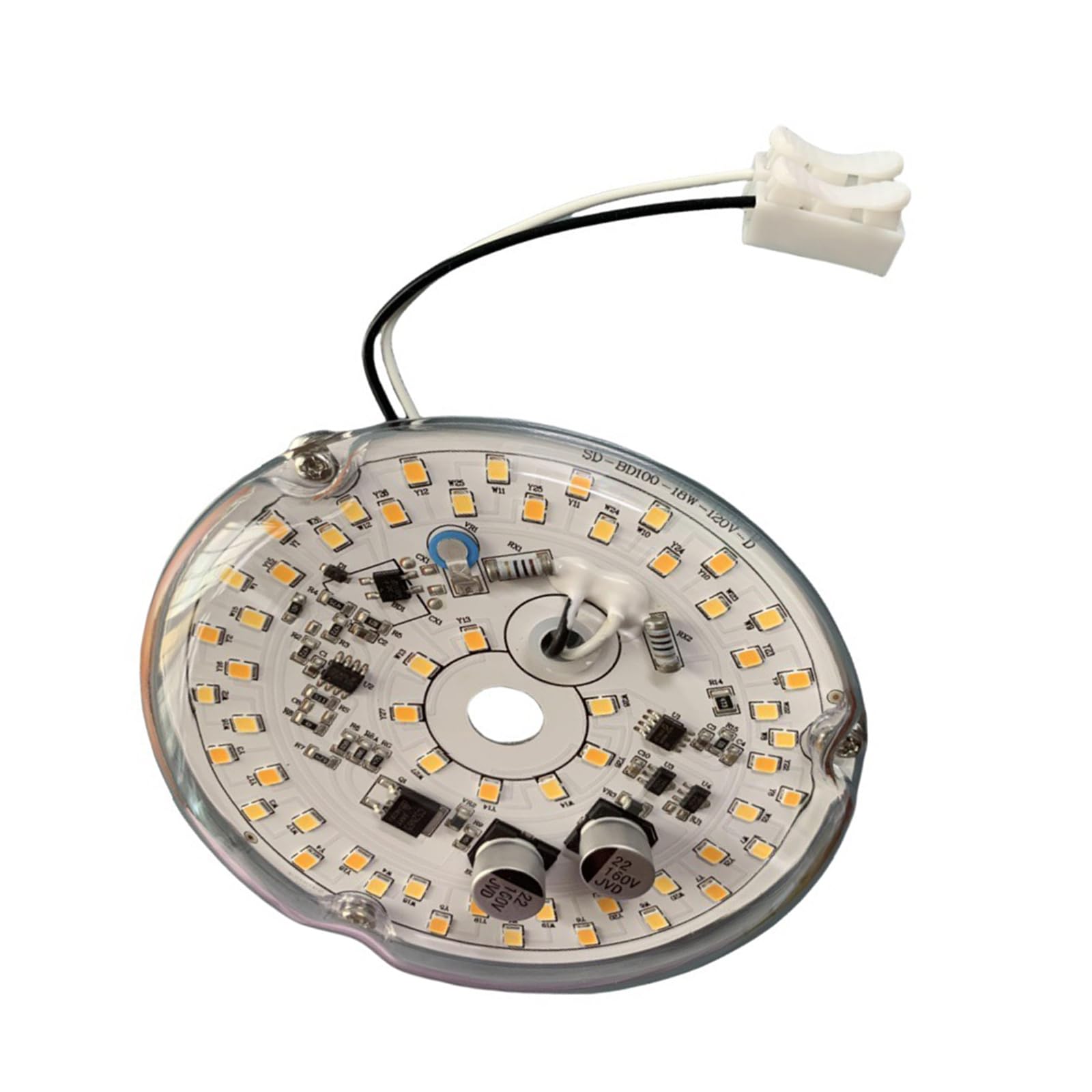 Buxuaaaa Dimmable LED Retrofits Light Board Panel Ceiling Flush Light Replacement Panel 18W 1530LM Dimmable LED Retrofits Kits Round Ceiling Flush Replacement
