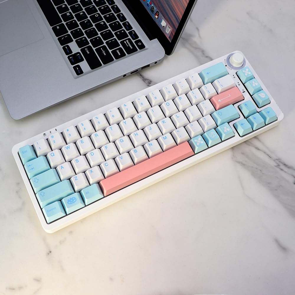 MOLGRIA Noel GMK PBT Cherry Profile Keycaps - Sublimation avec Suppléments UK, DE, IT, FR, ES pour Interrupteur MX - Disposition ISO/ANSI (FR ISO)