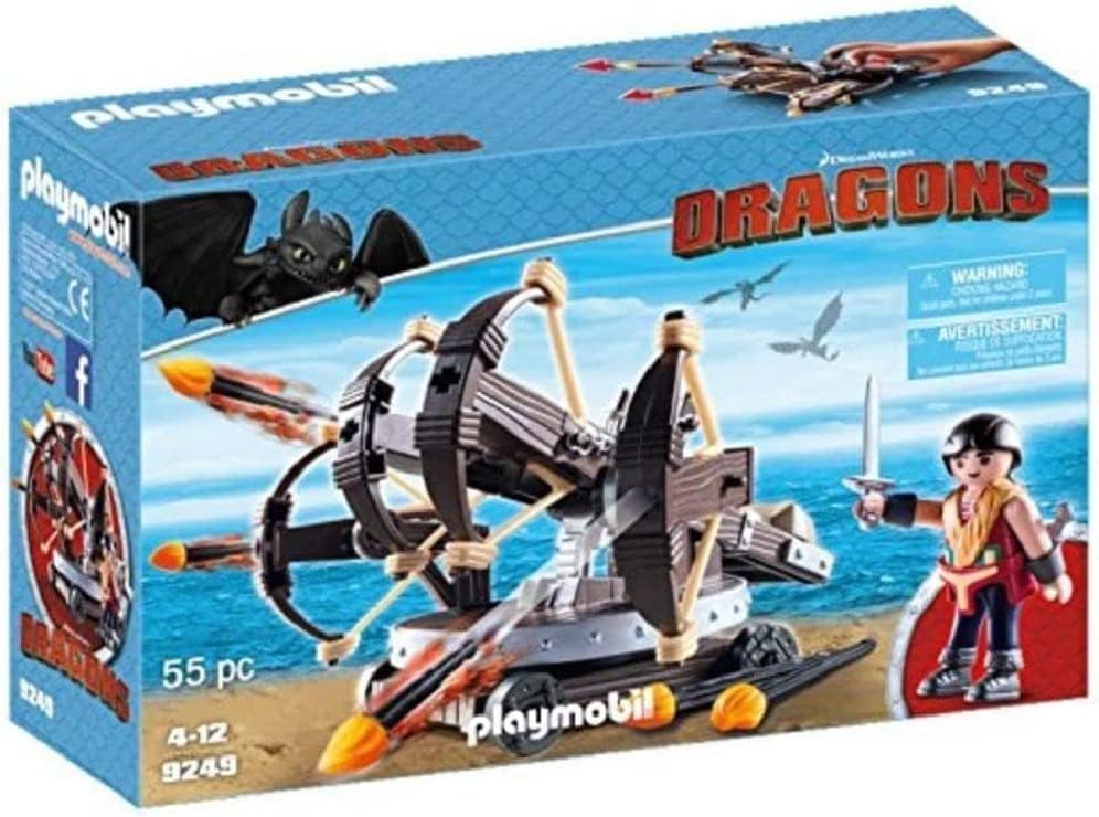 Playmobil Dreamworks Dragons Eret With 4 Shot Firing Ballista Building Toy - (4 - 12 Years) - Multi Color