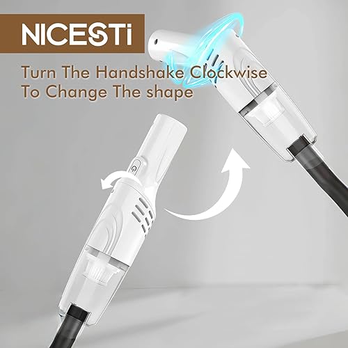 Miniatura 7 de Aspirador de varilla 3 en 1 para suelos duros y alfombras de pelo bajo, capacidad de 0.5 L, con herramienta para hendiduras