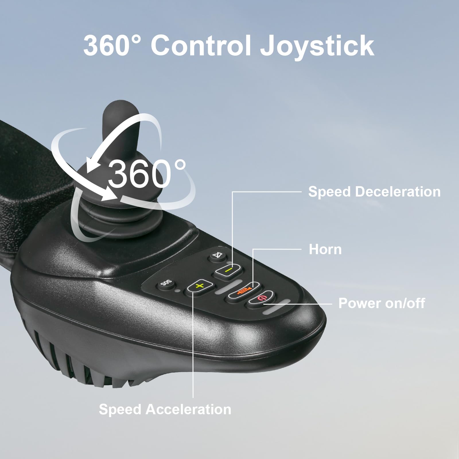 Fyearfly Silla de Ruedas Eléctrica Plegable Portátil Asiento Ergonómico Batería Duradera Fácil Control para Personas Mayores y Personas con Movilidad Reducida Modelo 5001