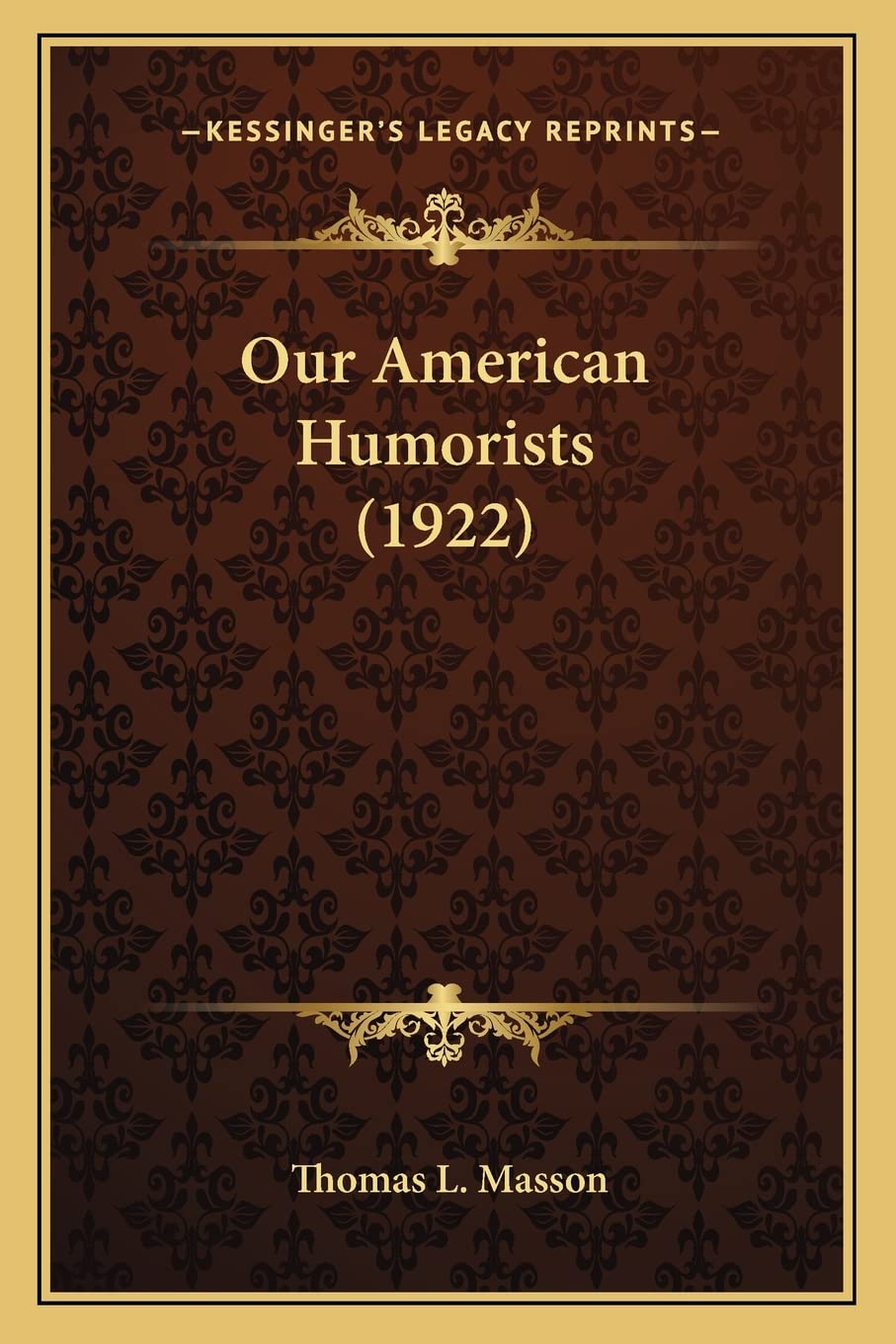 Our American Humorists (1922)