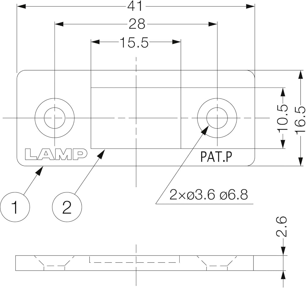 Amazon.co.jp: スガツネ工業 (LAMP) 平行極薄型マグネット