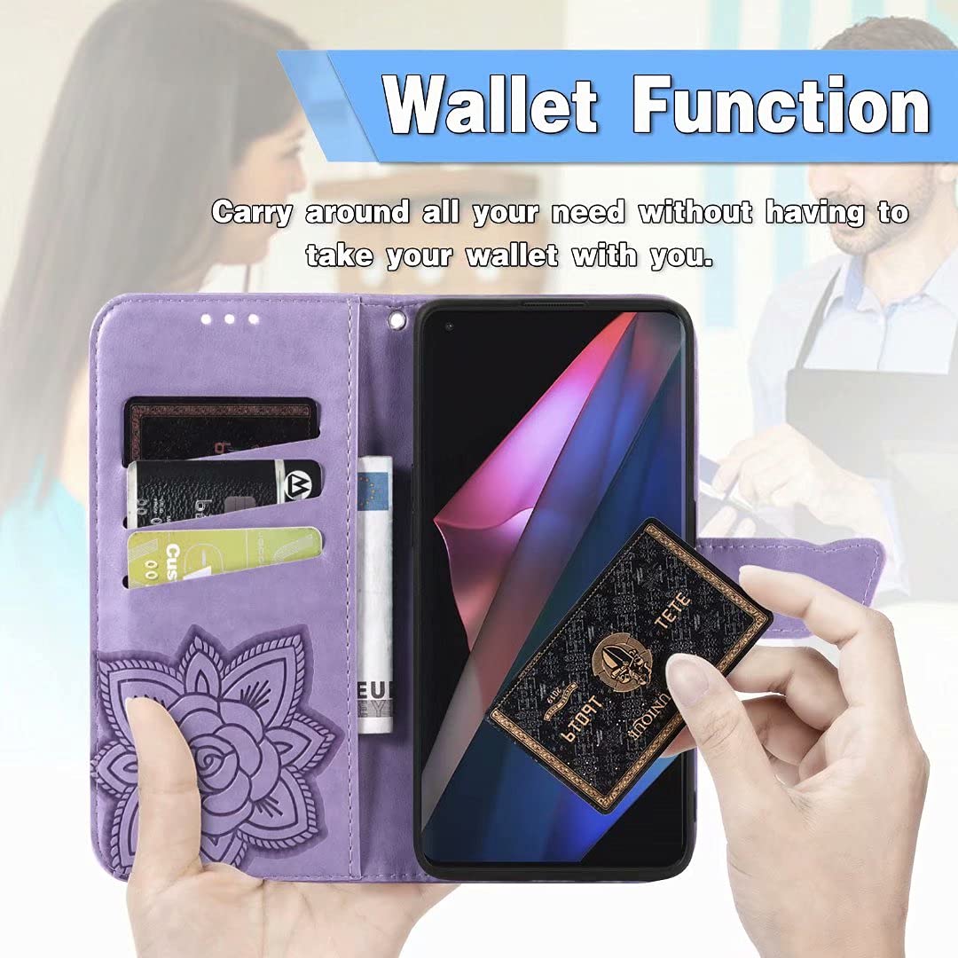 Custodia In Pelle Per Xiaomi Redmi Note 10 Pro / Pro Max - Portafoglio Con Slot E Supporto (Viola) - 6