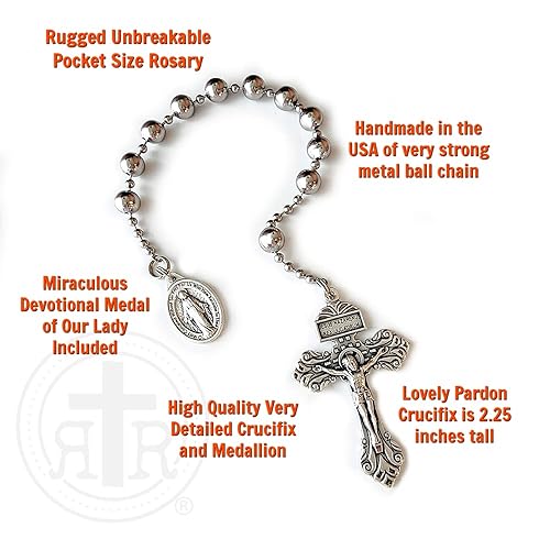 Miniatura 3 de WWI Combat Rosary - Pocket Edition - Handmade in the USA from Rugged Rosaries - Strong and durable Military design