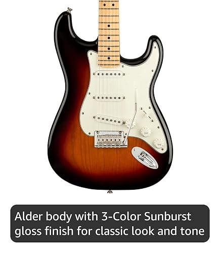 Amazon.com: Fender Player Stratocaster SSS Electric Guitar, 3