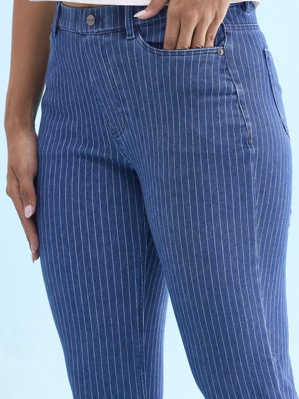 Image of GO COLORS Soft Cotton Blend Super Stretch Jeggings Full Length for Women| Breathable, Mid Rise