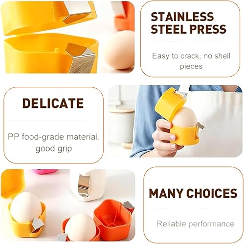 Miniatura 3 de Abridor de cáscara de huevo, herramienta de abridor de huevos de acero inoxidable mejorado 2026, cortador de huevos multifuncional para abridores de