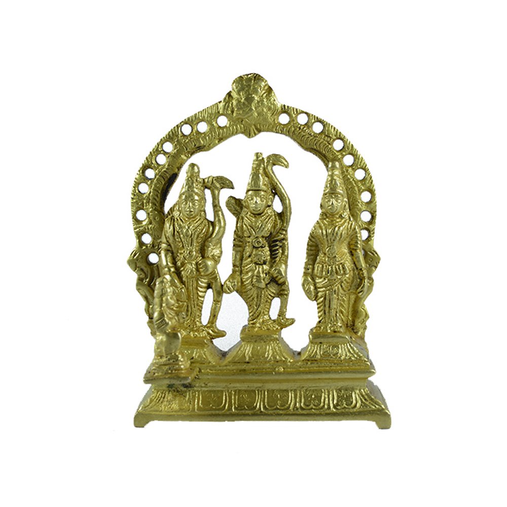 Statue Lord Ram Darbar laiton Aakrati : idole hindoue de collection pour décoration maison
