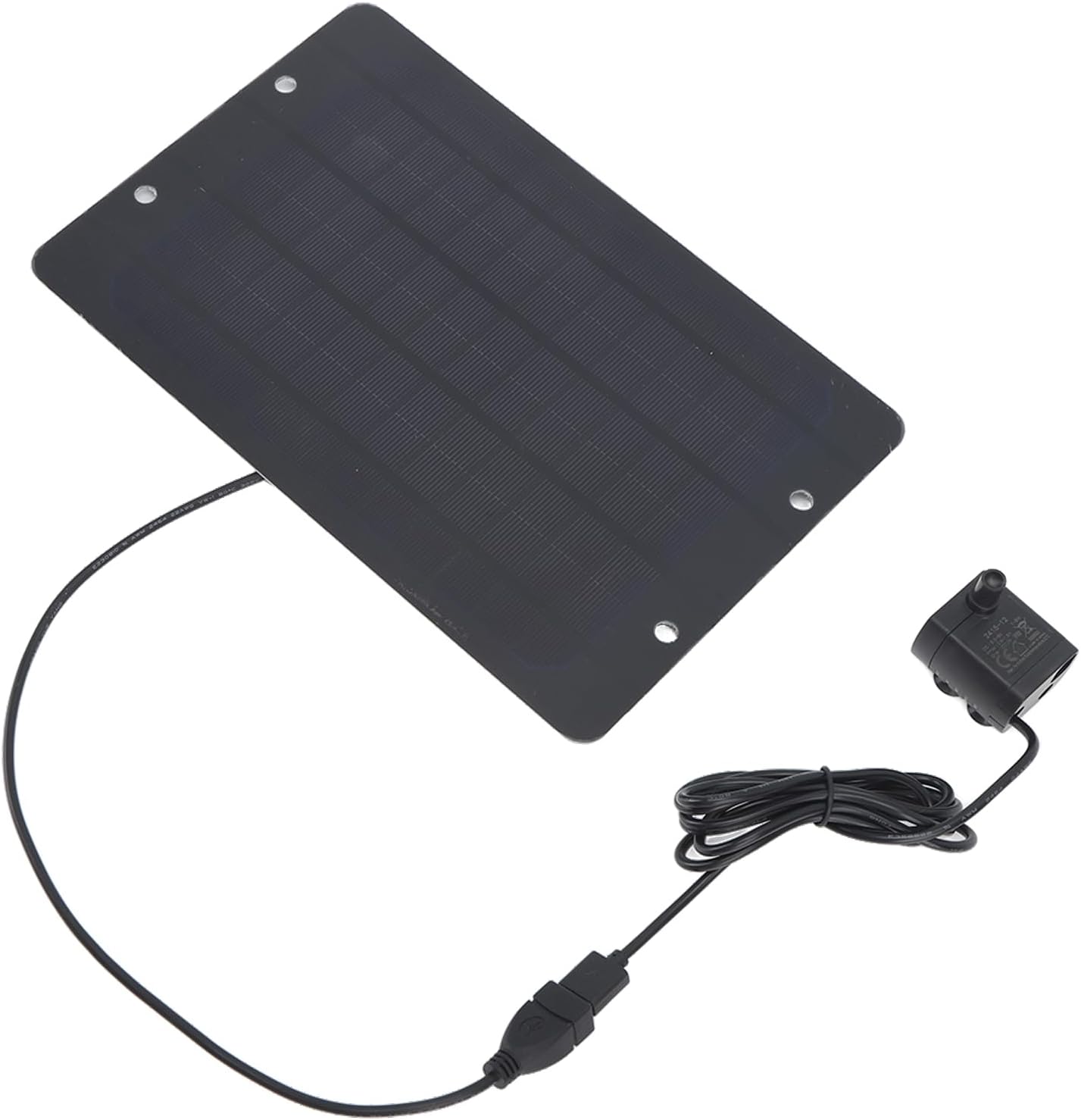 Zerodis Solar Fountain, 6V 10W USB Solar with Adjustable Angle Panel, for Garden Bird Bath Small Pond Fish Tank