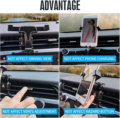 Miniatura 4 de CARFIB Para Lexus RX 350 450h Accesorios Soporte para teléfono de coche Soporte para teléfono 2021 2020 2019 2018 2017 2016 Teléfono celular