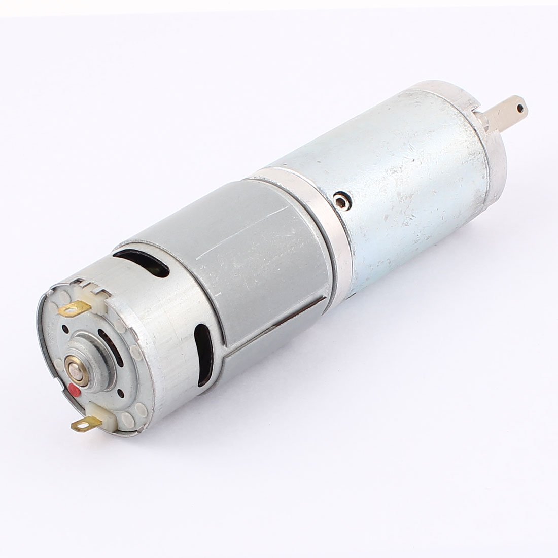 Ruilogod DC12V 6RPM 42mm de diámetro de alto par de torsión DC Caja de engranaje Reductor de velocidad