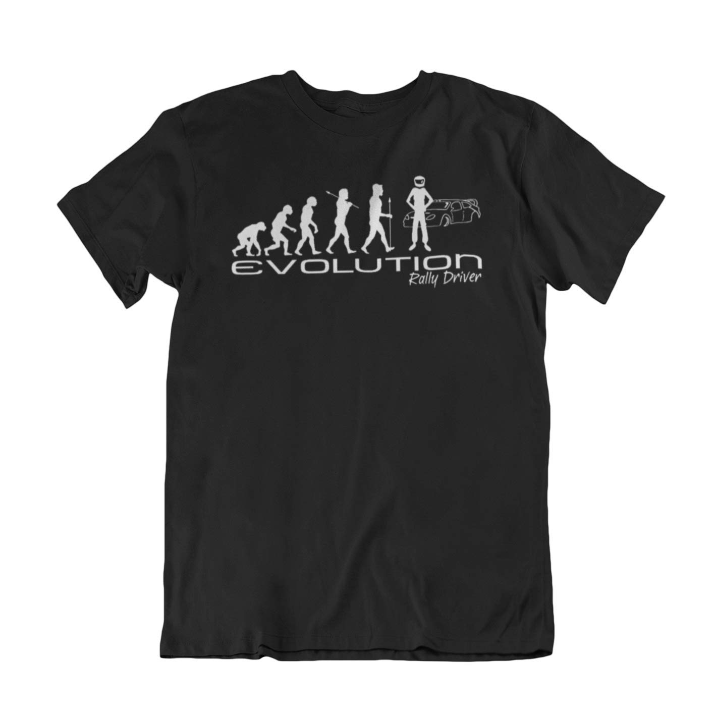 jonny cottonEvolution of A Rally Driver - Mens Rally Racing Hobbie Novelty Organic Cotton T-Shirt