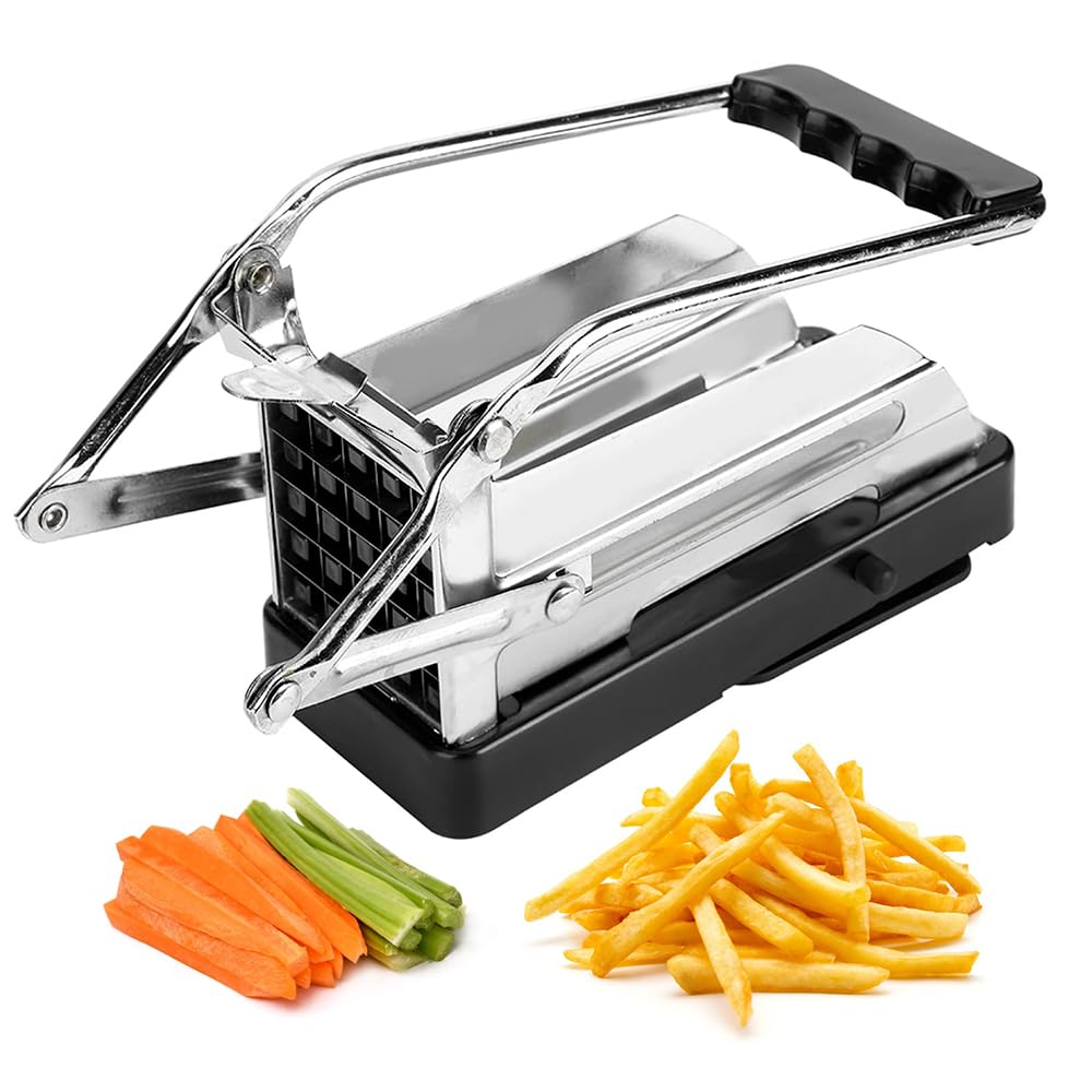 Macchina Commerciale, Macchina Manuale per Patatine Fritte Lunghe, Macchina per Tagliare Le Patatine Fritte in Acciaio Inossidabile, Tritatutto per Verdure Utensili da Cucina Tagli