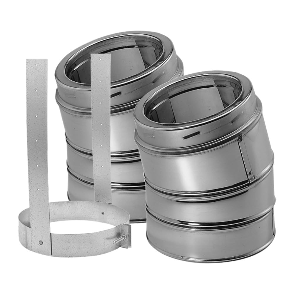 DuraVent DuraTech - Kit gomito, diametro 20,3 cm, 30°