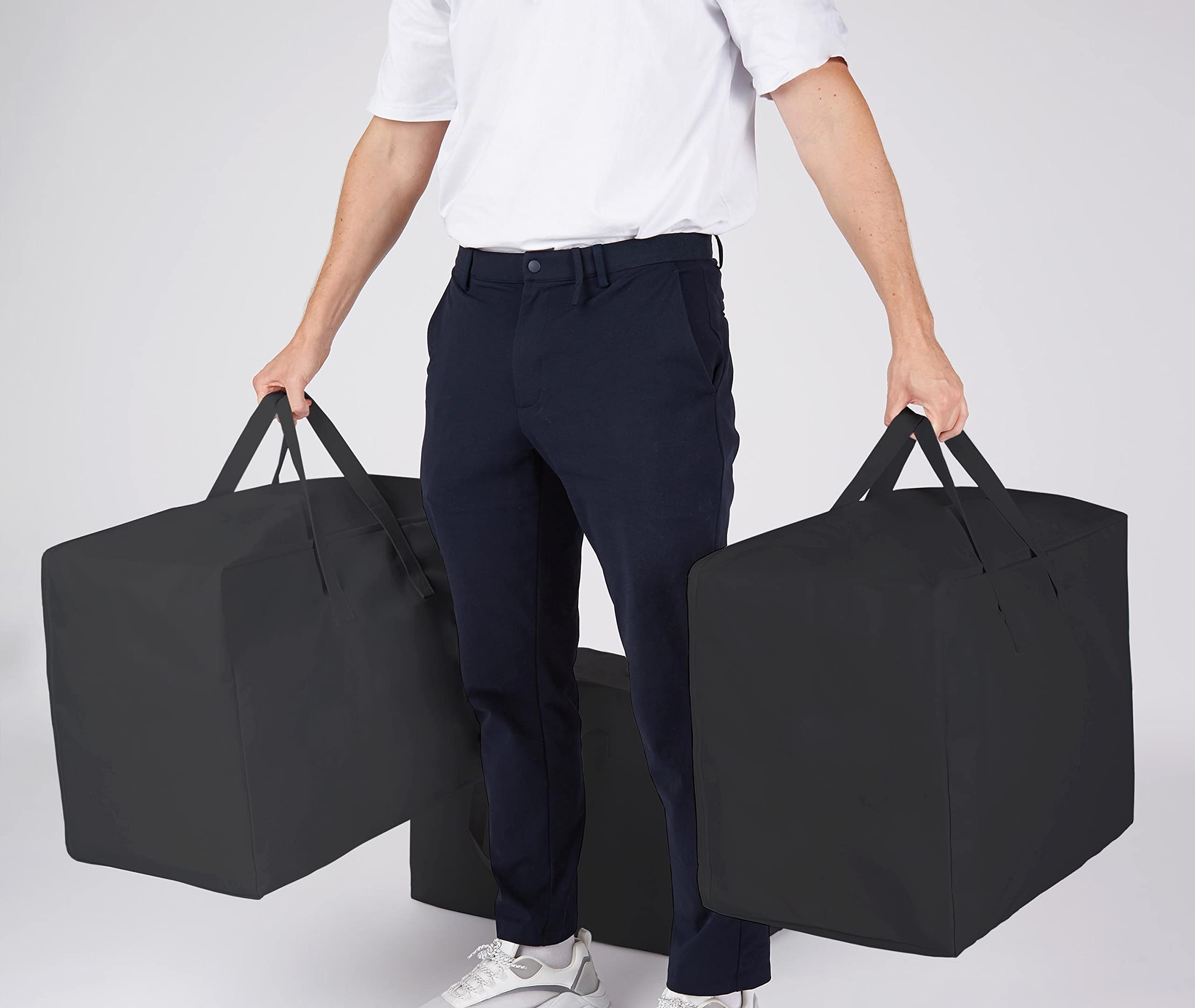 Eco Home Store Oversize Large Storage Bag Organizer with Zips. for Moving Clothes Storage, Laundry Bag, Packing - Image 2