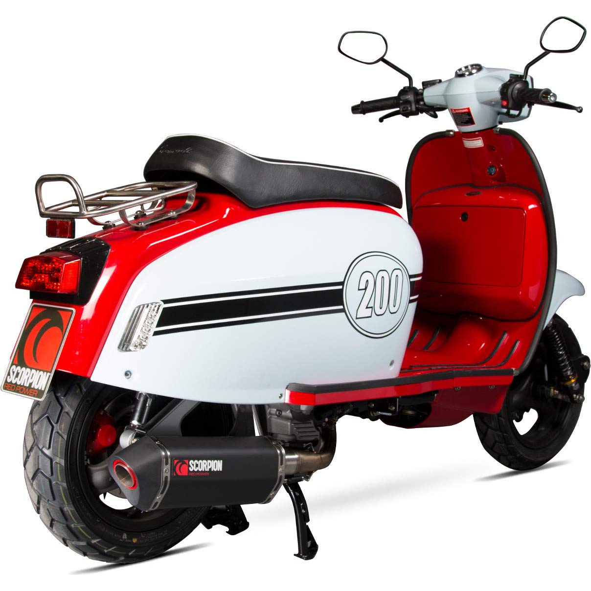 Scomadi Tl200 Serket Full System Black Ceramic Coated Exhaust