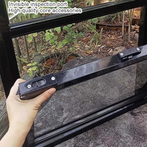Corredera de aluminio y vidrio templado para sótanos y camiones 6