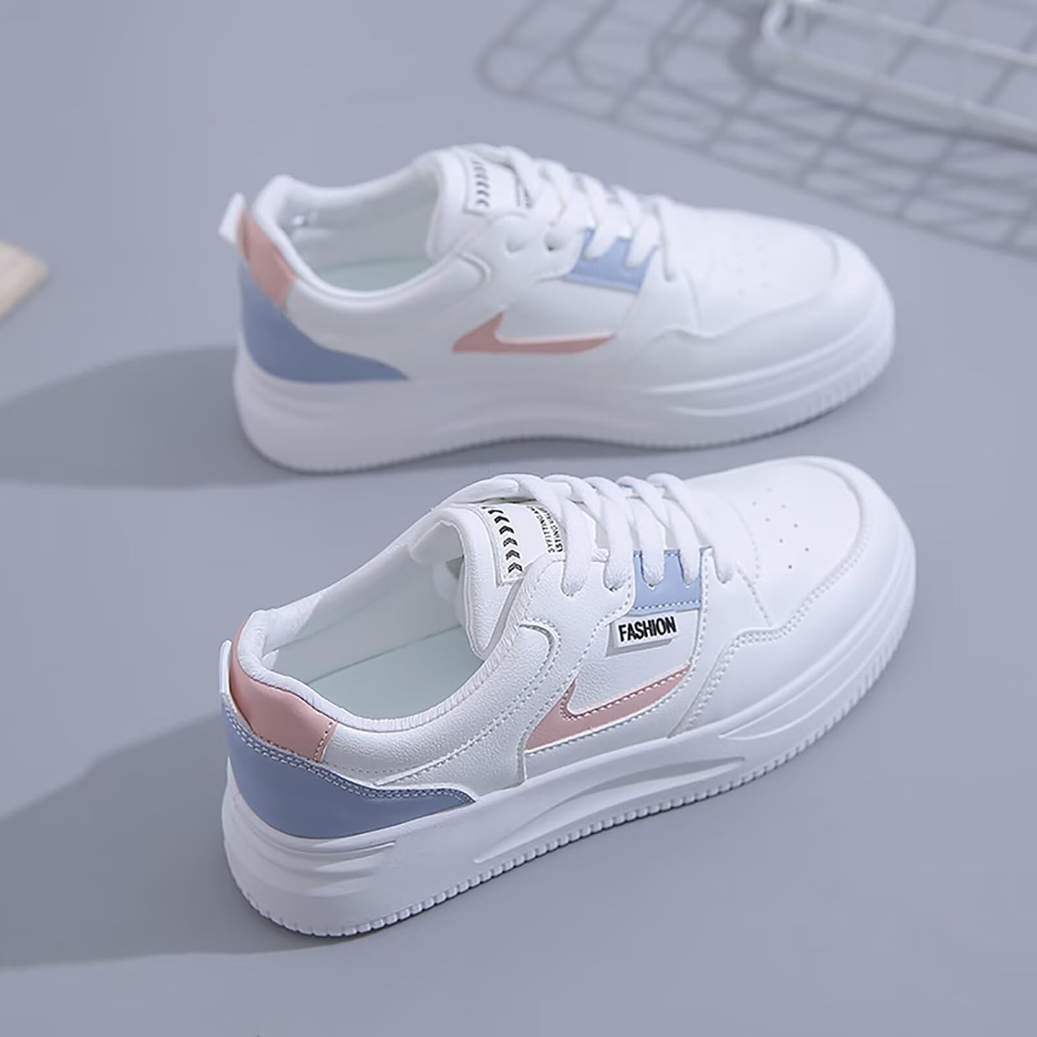 TERBOFIN Skate Shoes for Women White Walking Shoes Fashion Sneakers Casual Shoes Lightweight - Image 5