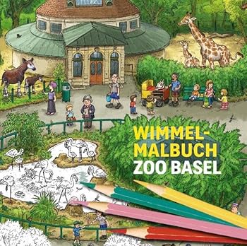 Paperback Wimmel-Malbuch Zoo Basel [German] Book