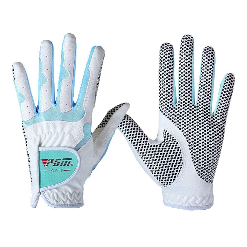 Hauni Women's Golf Glove One Pair, Non Slip Rain Gloves fit XS S M L XL, Cool and Comfortable