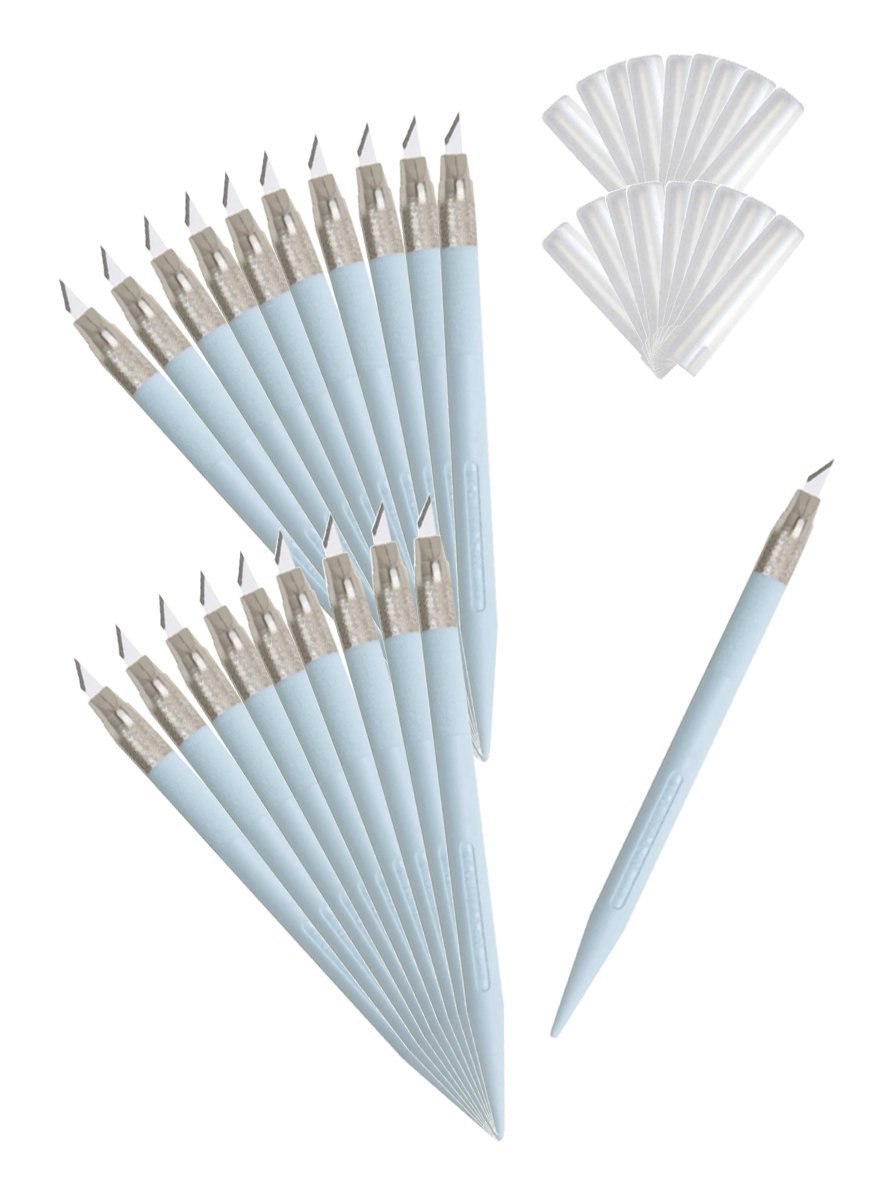 Amazon | NTカッター デザインナイフ 20本入 D-401P(B)-20 青 | 細工用