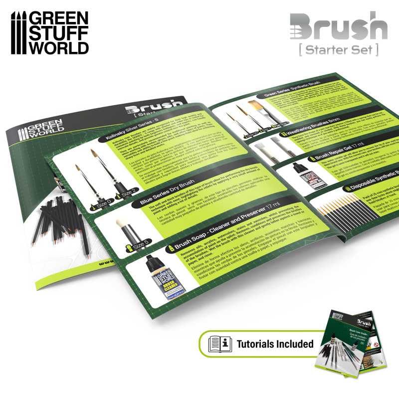 Green Stuff World Pour modèles et miniatures Hobby Brush Starter Set 11644