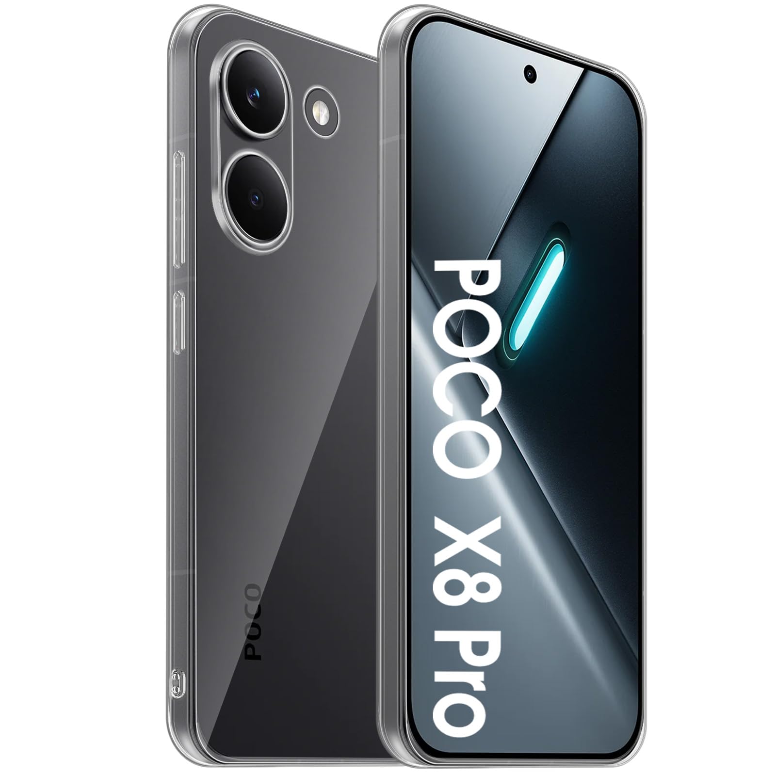 Amazon.co.jp: For Xiaomi POCO X8 Pro ケース クリア TPU素材 耐衝撃