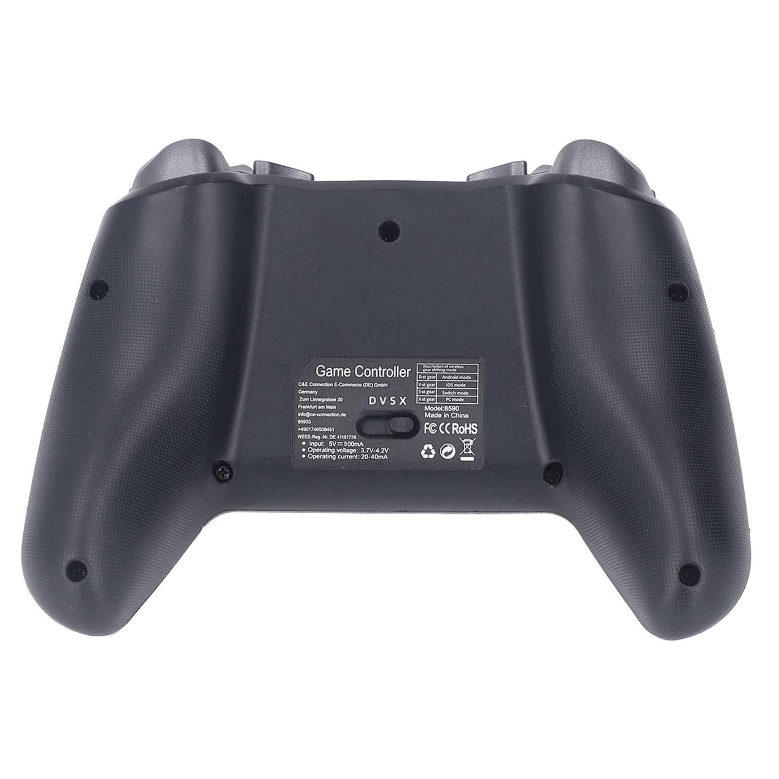 Shanrya Gamepad per PC, Controller Wireless Sicuro Programmabile per Il Giocatore della Sala Giochi
