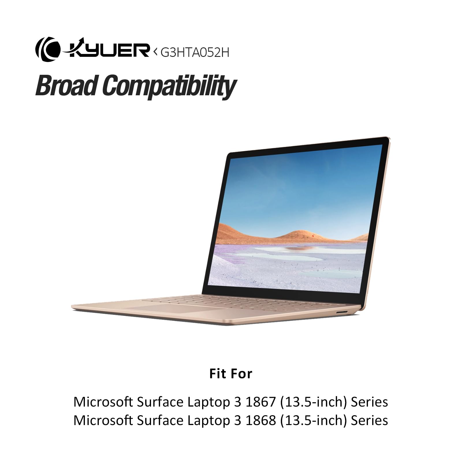 K KYUER G3HTA052H DYNT02 Batteria per Microsoft Surface Laptop 3 1867 1868 | (13.5-inch 2019) Series Intel Core i5-1035G7 i7-1065G7 10th Gen 128GB 256GB 512GB 1TB 8GB 16GB with Tools 7.58V 45.8Wh