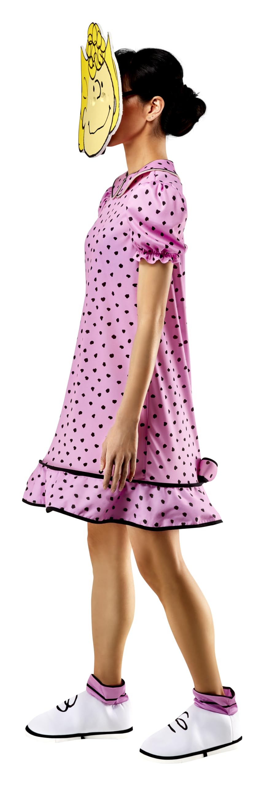 Rubie's womens Peanuts Sally Costume Dress and Foam Mask, As Shown, Small Clothing, Shoes & Accessories