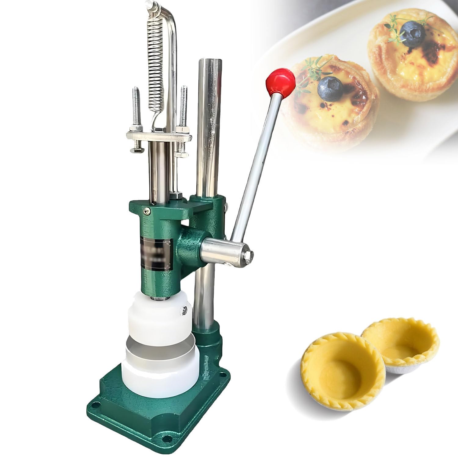 GLBMXDD Egg Tart Pressing Machine, Cheese Tart Crust Press Machine,Custard Tart Shell Molding Forming Machine, For Home Use, Restaurant, Cake Shop Y29