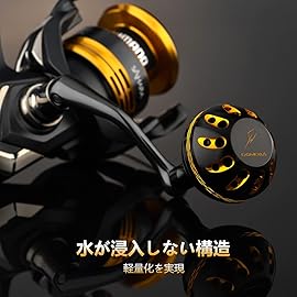 GOMEXUS Power Knob Compatible for Shimano 17 18 Sahara 500-5000 Daiwa 18 Tatula LT 1000-4000 Direct Penn Battle II 1000-5000 Drill Fitment Spinning Reel Handle Replacement 35mm Metal