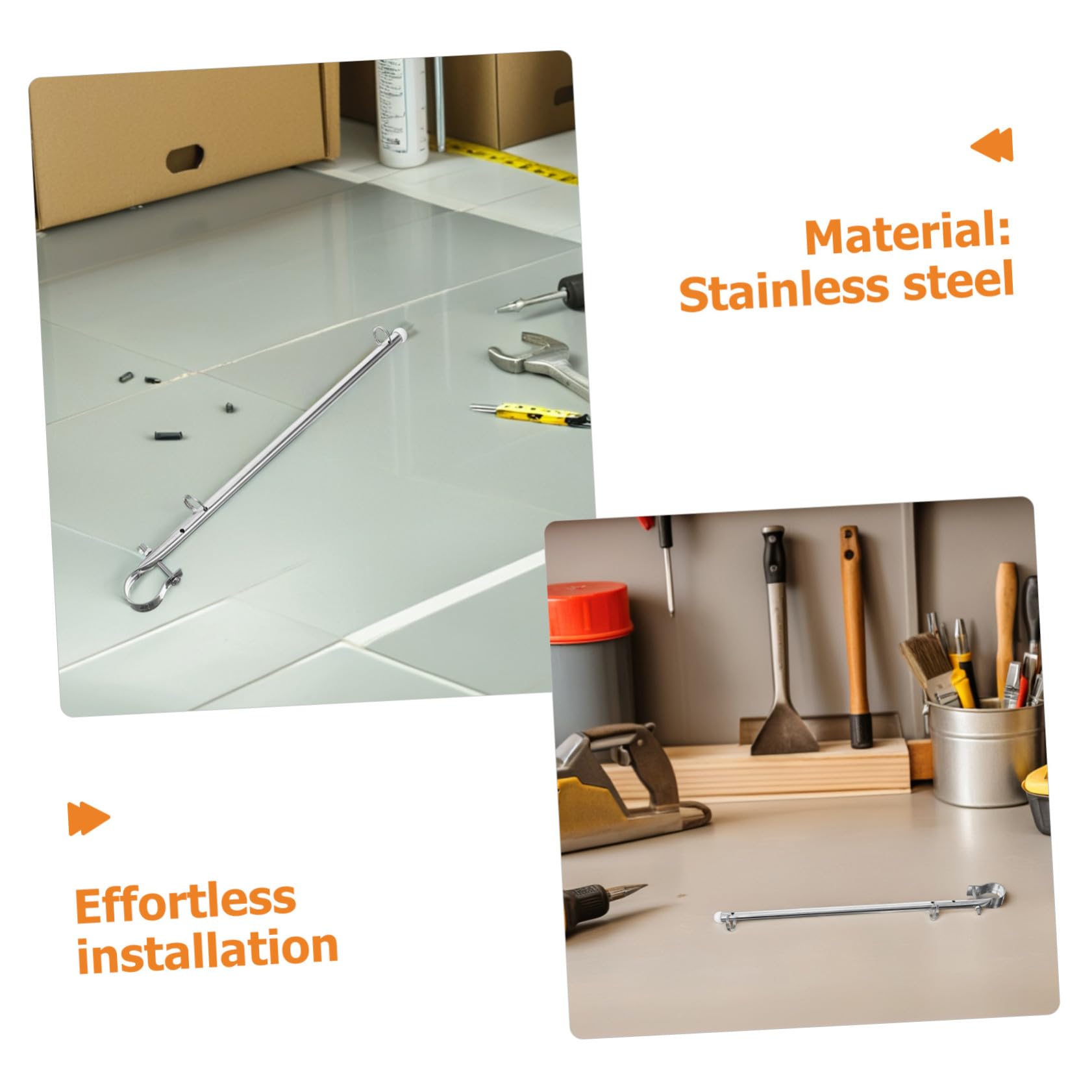 Alipis 2pièces Mât De Pavillon pour Bateau Et Yacht Support Acier Inoxydable pour Voilier Et Bateau De Kit De Montage Facile