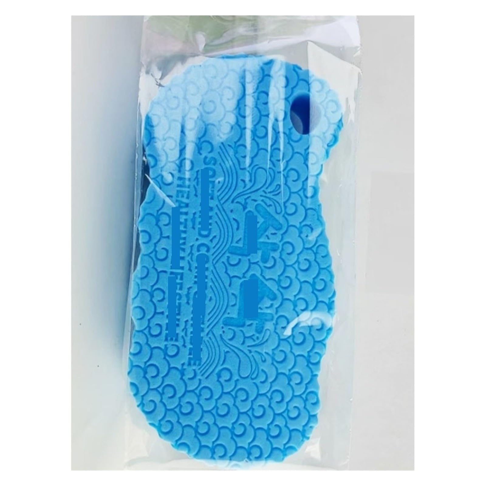 Esponja exfoliante para baño sin pintura, mágica, esponja (azul)