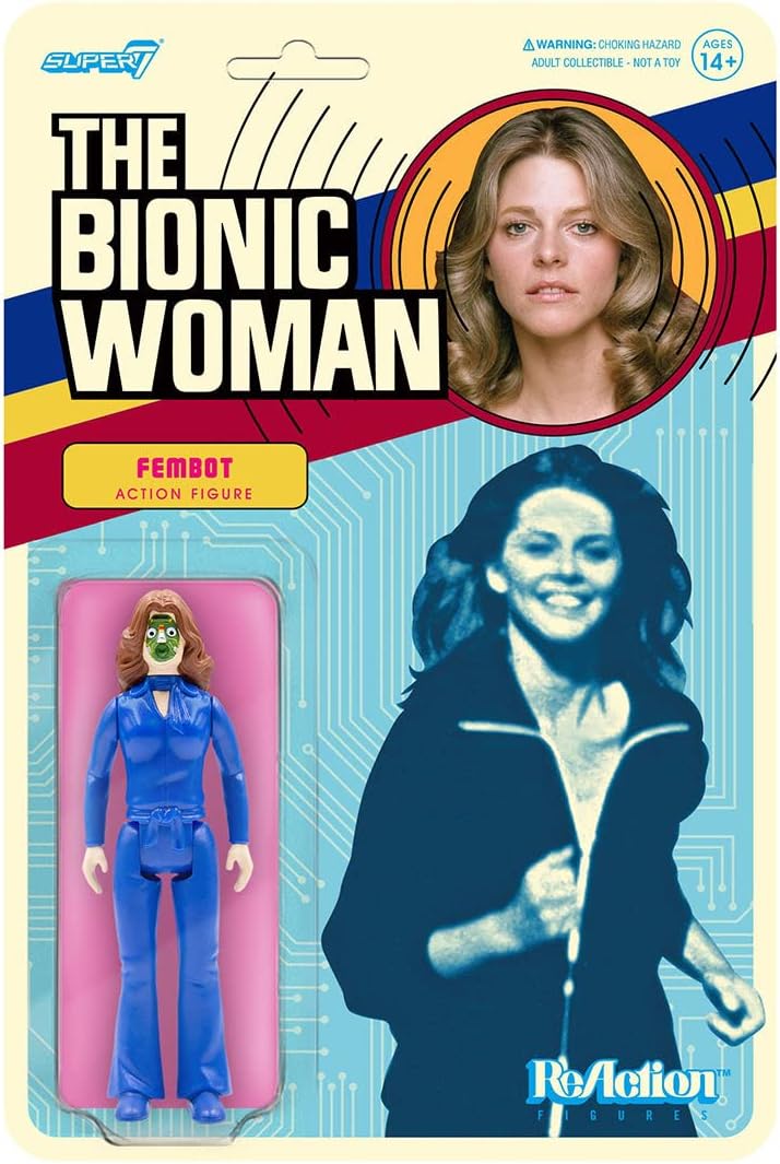 Super7The Bionic Woman Fembot - 3.75" The Bionic Woman Action Figure Classic TV Show Collectibles and Retro Toys