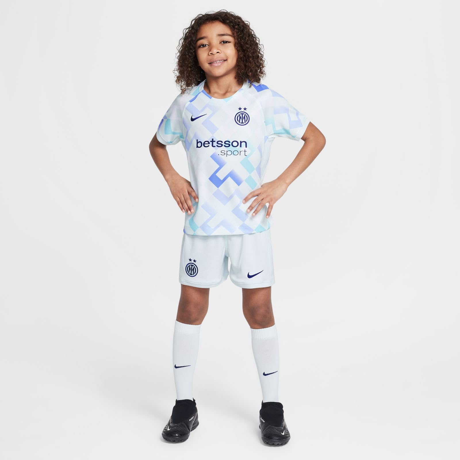 NIKE Inter Mailand 2025/26 Stadium Away Dreiteiliges Nike Replika-fußballtrikot-set Für Jüngere Kinder Set di maglia da calcio Unisex - Bambini e ragazzi