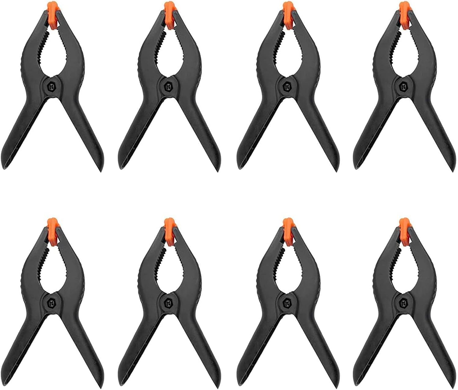 8 Pcs Plastic Spring Clamps Jaw Open Spring Clamp Extra Strength Work