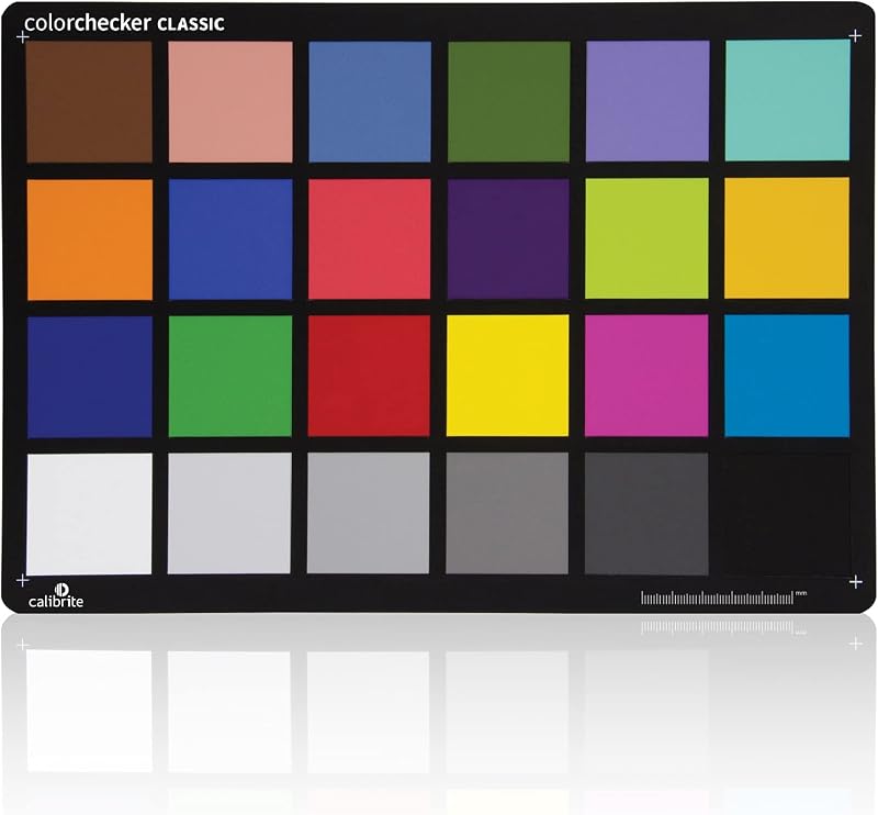 Calibrite ColorChecker Classic Color Reference Target for Photo/Video Color Accuracy, 24 Patch Chart for White Balance and Color Grading, 8 x 11.5 inch Profile Creation and Editing Workflow Tool (CCC) | 24 Patch Chart for Balance, 8 x 11.5 inch Profile Creation, Photo Video Accuracy, Editing Workflow Tool (CCC)