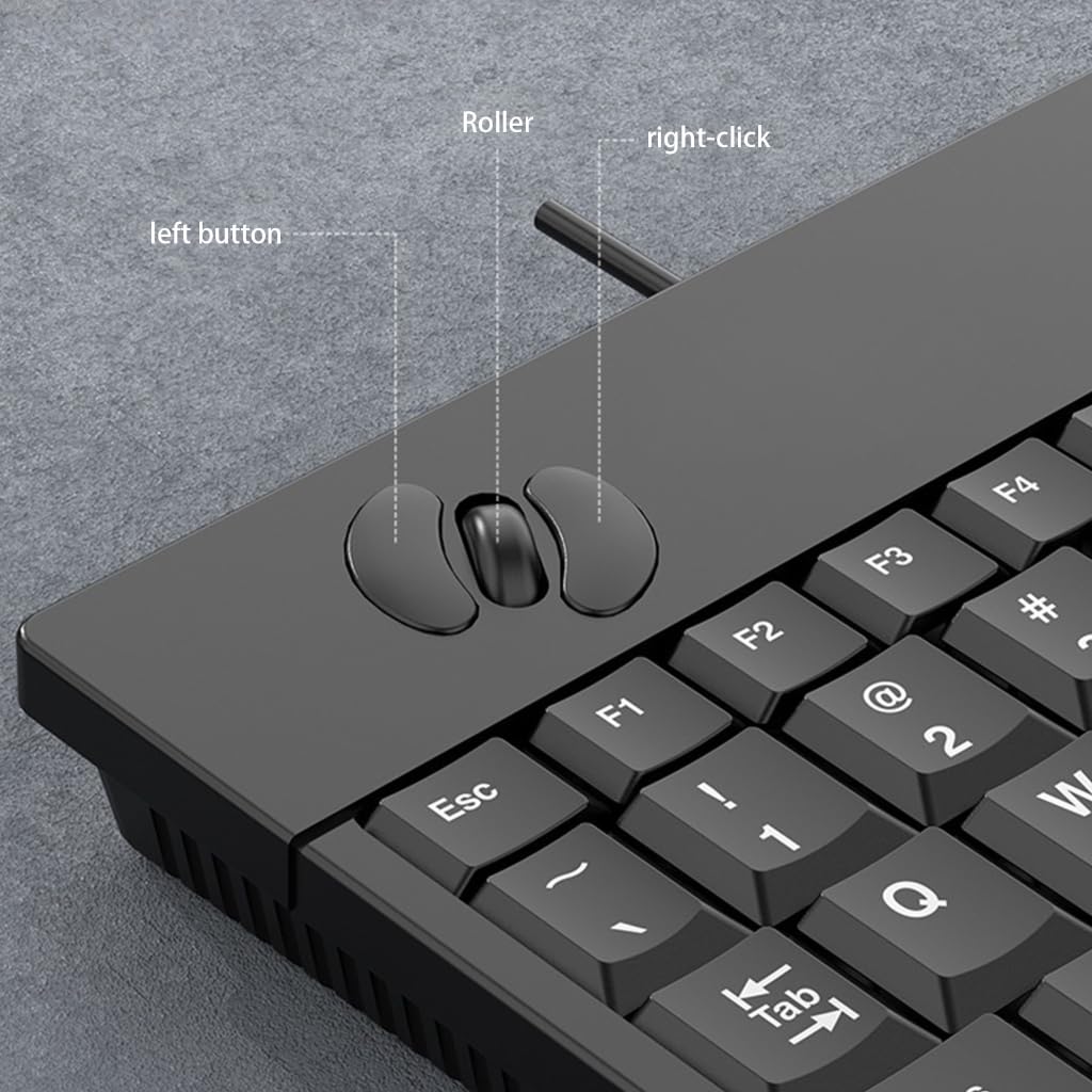 Industrielle Tastaturen mit 88 Tasten und optischem Trackball-Maus mit 3 Tasten und sicherem Gehäuse