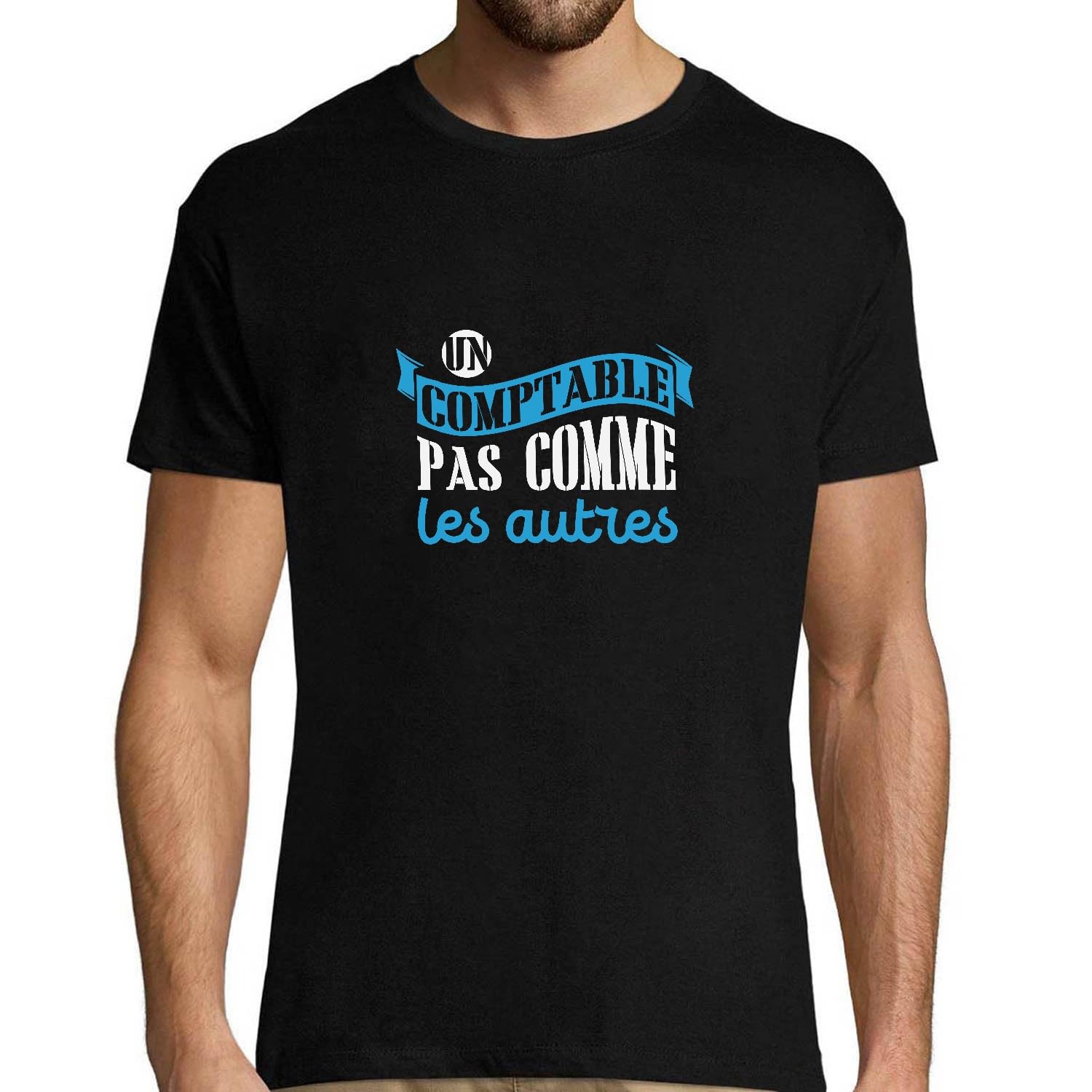 T-shirt comptable pas comme les autres humoristique en coton doux - 8
