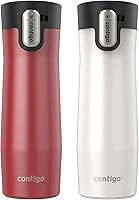 Vista 16 de Contigo West Loop - Taza de viaje de acero inoxidable con tapa AUTOSEAL, 16 onzas, acero inoxidable/negro