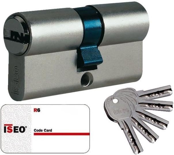 ISEO R6 – Security Cylinder, Long Lever Nickel (30 x 40 mm)