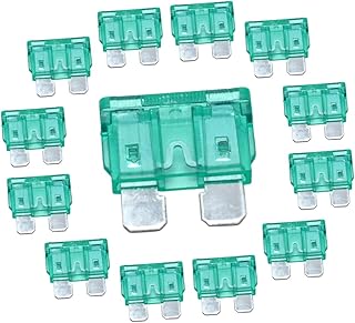 Wakauto 100 Peças 30A Seguro De Carro Peça Automotiva Fusíveis Marinhos Fusíveis Automáticos Fusíveis De 5 Amp Para Fusíveis De Carro Fusível De 30 Amp Acessórios Para Carro Acessórios