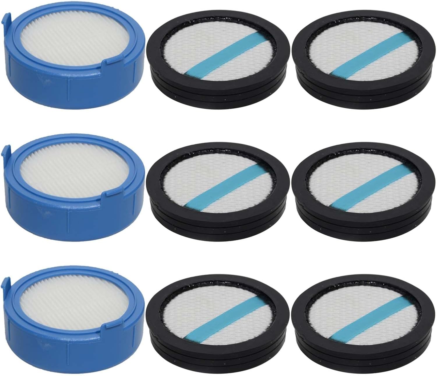 PUREBURG ELPAVAF89 Replacement Filter Compatible with Electrolux Ultimate800 Cordless Stick Vacuum, 3 High-efficiency HEPA Filter & 6 Foam Filters