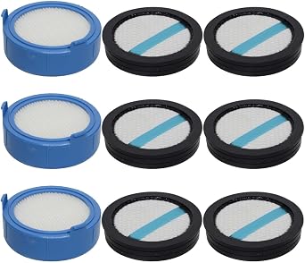 PUREBURG ELPAVAF89 Replacement Filter Compatible with Electrolux Ultimate800 Cordless Stick Vacuum, 3 High-efficiency HEPA Filter & 6 Foam Filters