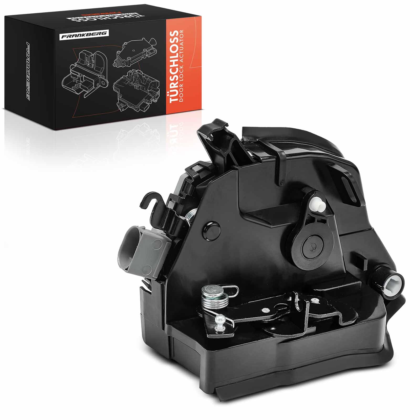 Frankberg Cerradura de puerta, motor de ajuste delantero izquierdo, 7 pines, compatible con X5 E53 3.0d 3.0i 4.4i 4.6is 4.8is SUV 2000-2006 Replace# 51218402537