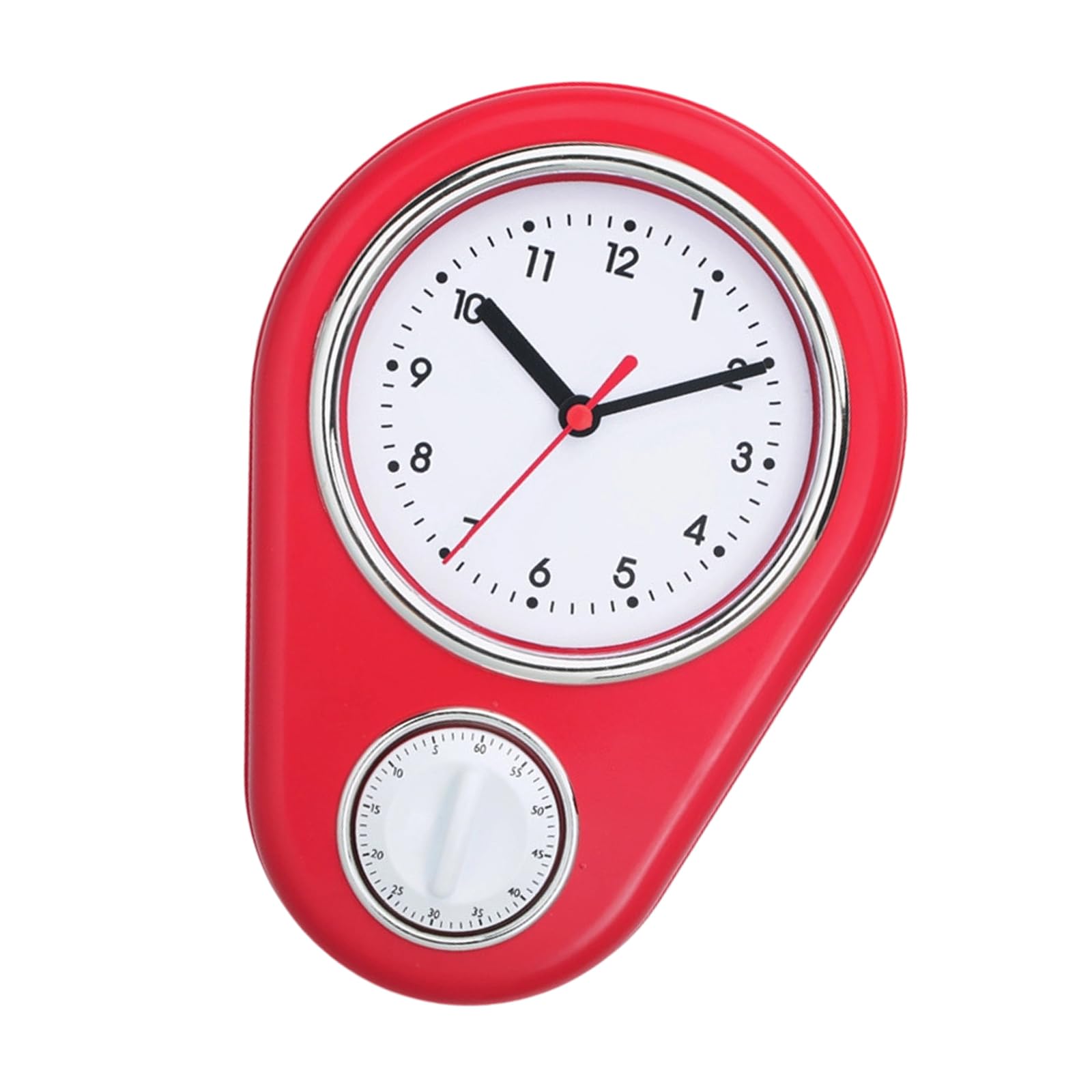 JSGHGDF 9Inch Kitchen Timer Wall Clock Multifunction Precises Quiet Operations Quartzs Clock 60 Minutes Visual Countdown Timer Battery Operated