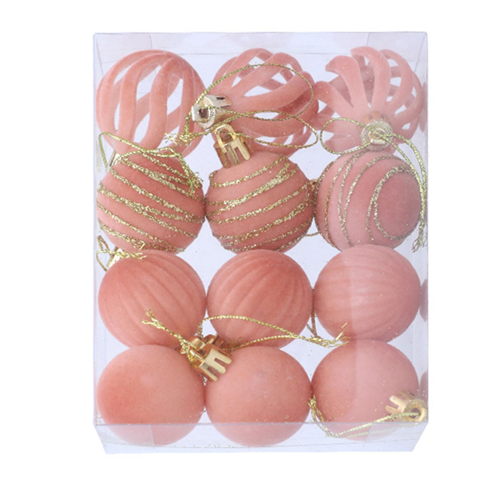 12Pcs Christmas Ball Ornament Shatterproof Christmas Baubles Hanging Decorations for Tree Wreath Mantels Embellishments Tree Decorations