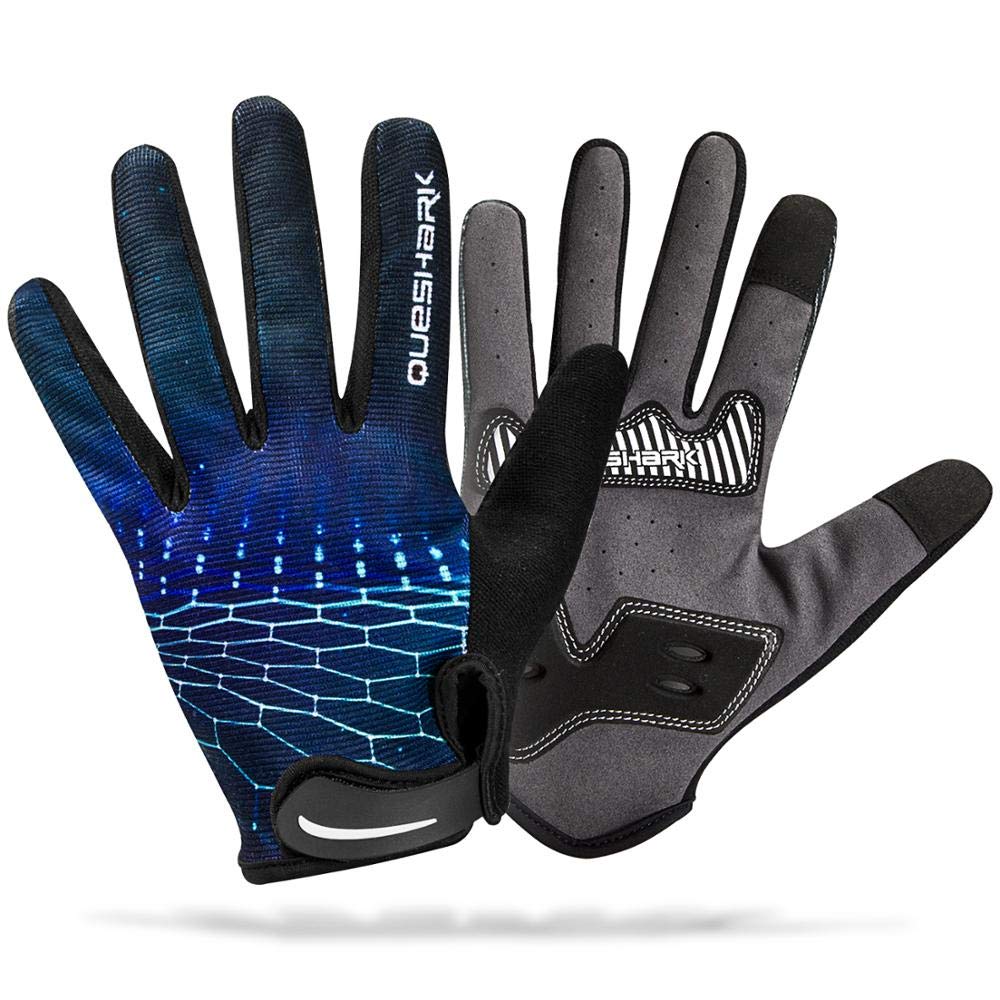Queshark Guanti MTB,Guanti da Ciclismo,Guanti da Bicicletta MTB per Donna e Uomo,Antiscivolo Touch Screen